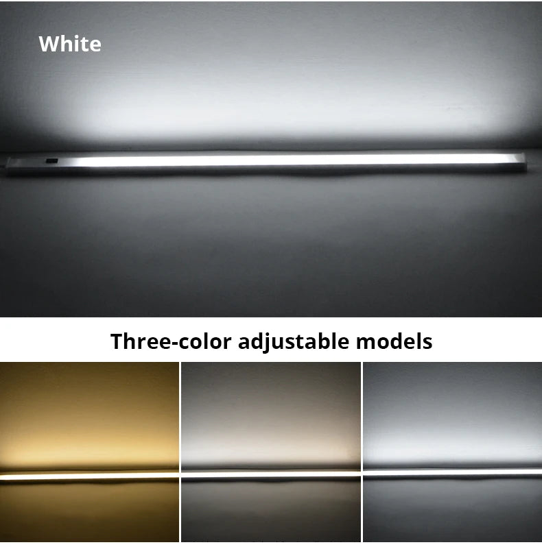 30/40/50cm Aluminium Profile USB LED Bar Light Strip 5V Hand Scan Motion Sensor Kitchen Lamp Bathroom Bedroom Cabinet Lighting