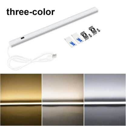 30/40/50cm Aluminium Profile USB LED Bar Light Strip 5V Hand Scan Motion Sensor Kitchen Lamp Bathroom Bedroom Cabinet Lighting