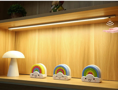 30/40/50cm Aluminium Profile USB LED Bar Light Strip 5V Hand Scan Motion Sensor Kitchen Lamp Bathroom Bedroom Cabinet Lighting