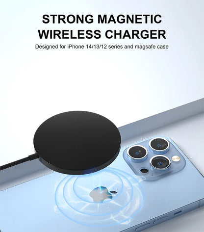 15W Magnetic Wireless Chargers Fast Charging for iPhone 14 13 12 Pro Max PD Fast Charging For Xiaomi Pad Adapter