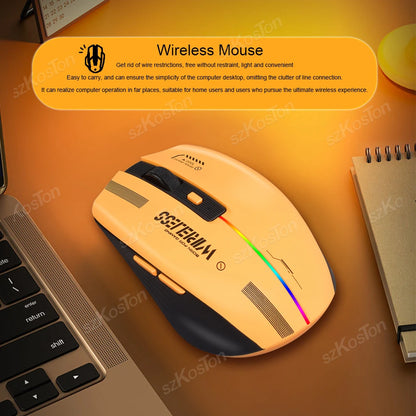 2.4G Wireless Mouse Rechargeable PC Gaming Mouse Programmable Computer Mice for Laptop Windows PC Mac